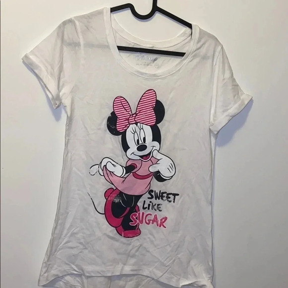 Disney  Minnie Mouse white Tee shirt Sz S - Picture 4 of 9